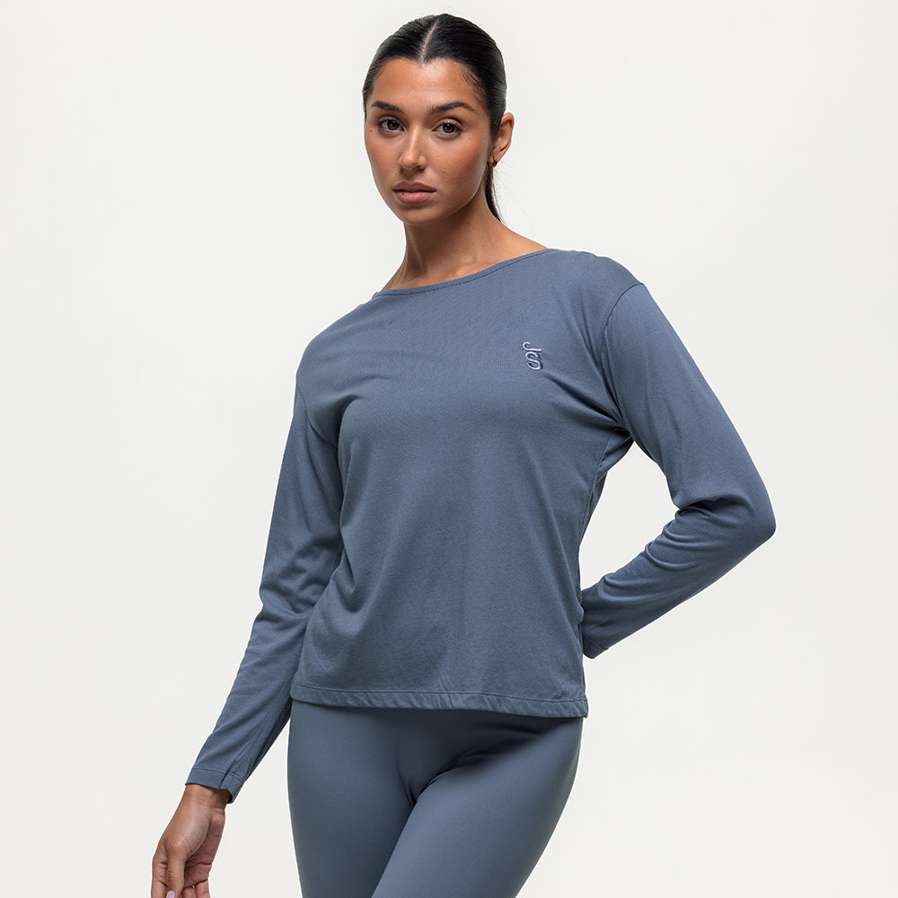 Flow Long Sleeve Tee - Graphite