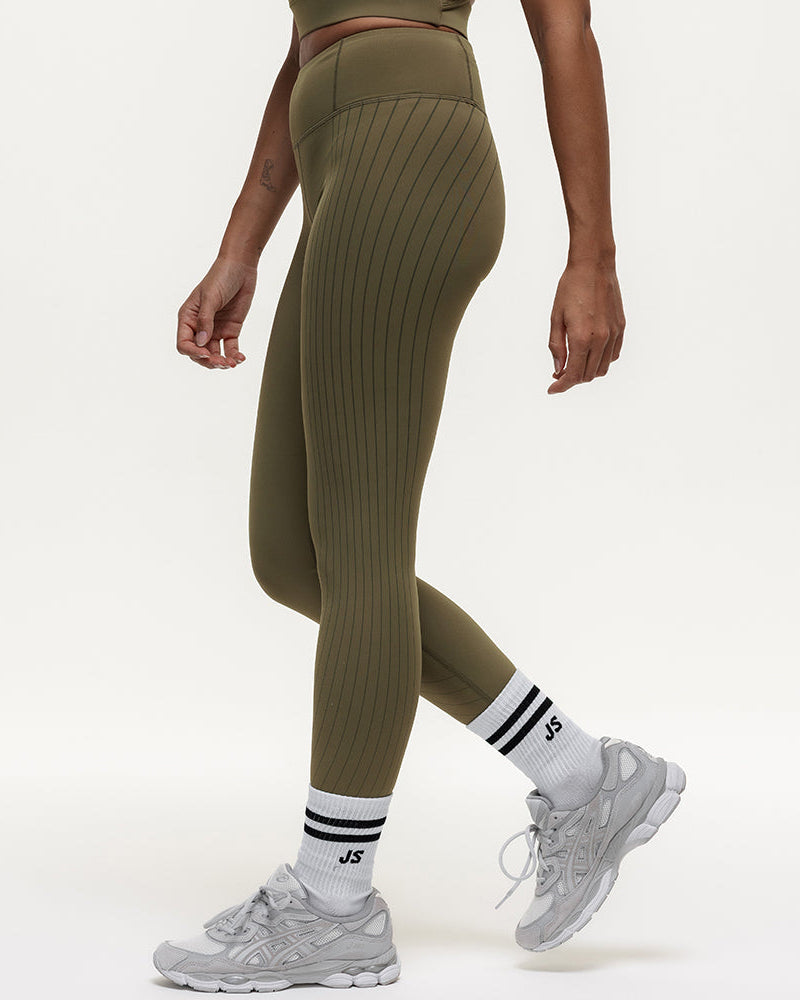 Agility Workout Leggings - Military Green