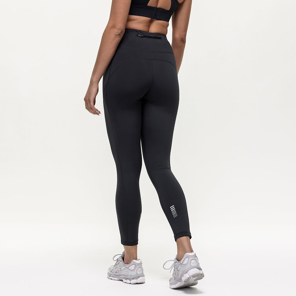 Endurance High Rise 7/8 Run Leggings - Black Onyx
