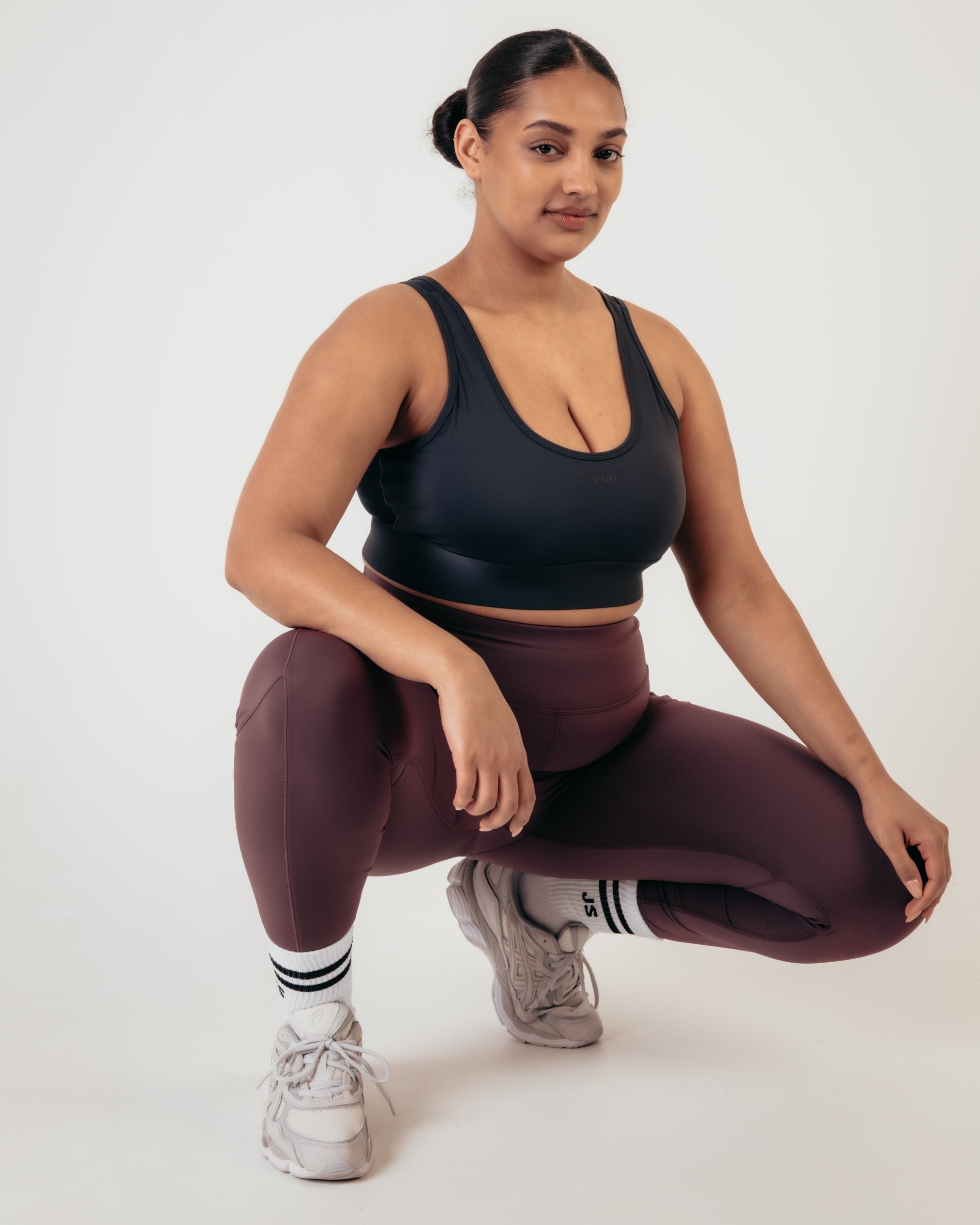 Power High Rise 7/8 Leggings - Burgundy