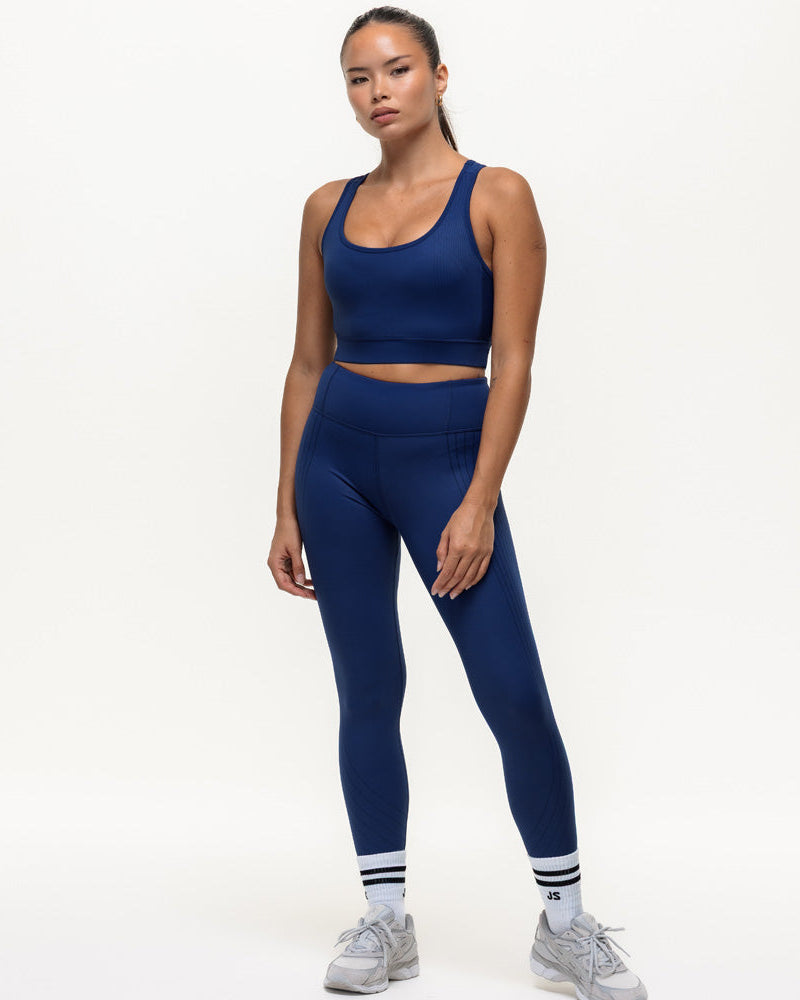 Agility Workout Leggings - True Navy