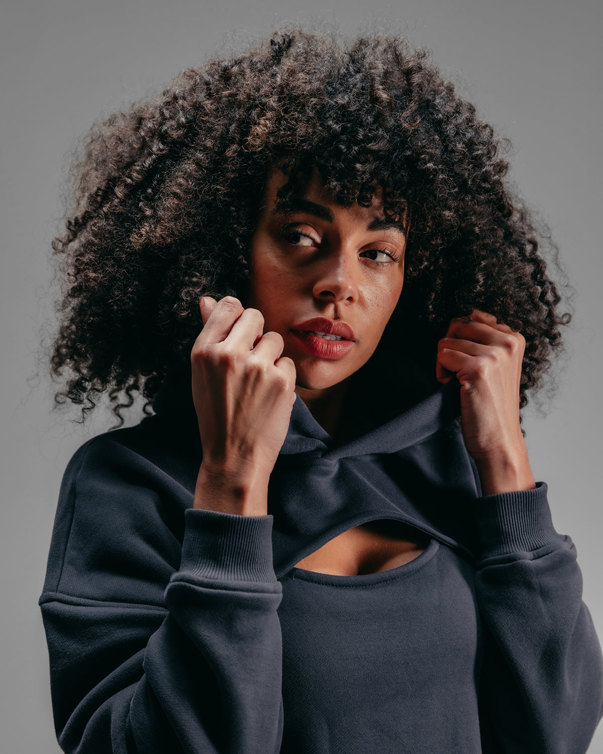 Ultimate Crop Hoodie - Black