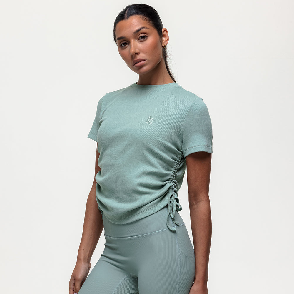 Shanti Ruched Tee - Seamoss