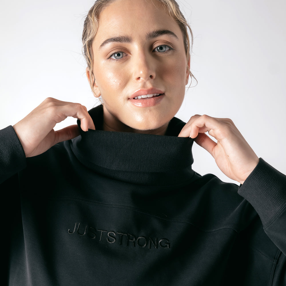 Luxe Essence Turtleneck - Black Onyx