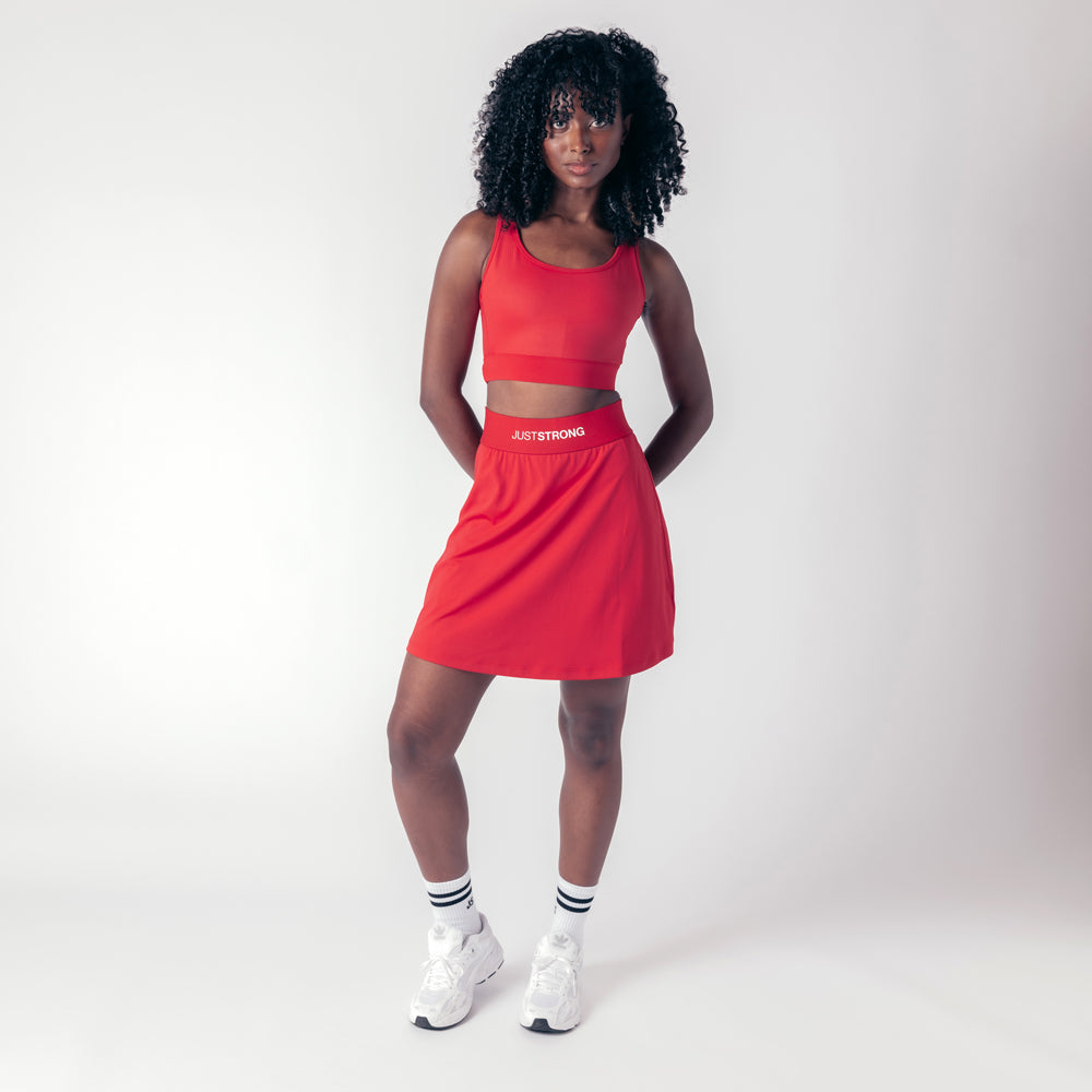 Tennis Skirt - Ruby Red