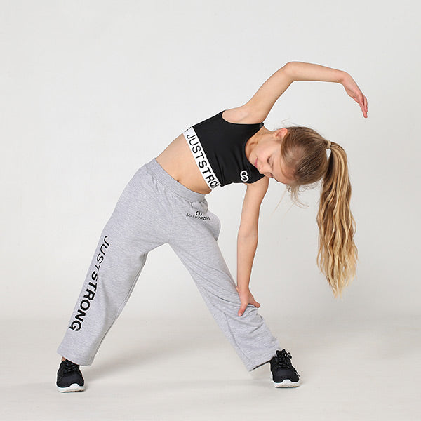 Grey Just Strong Kids Joggers